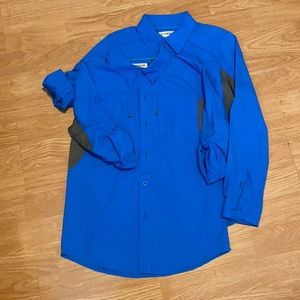 Chemise de pêche rouge manches longues garçon Magellan taille